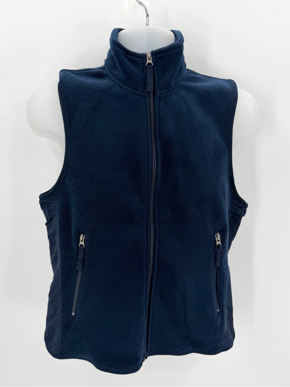 Gap Vest Men’s XS Navy Blue Fleece Y2k Full Zip Back Pocket 90s Retro Fall VTG